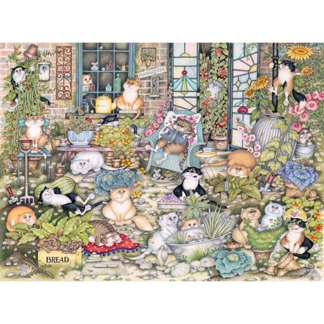 Crazy Cats The Good Life 500pc Jigsaw Puzzle Extra Image 2
